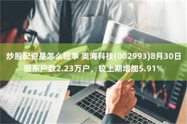 炒股配资是怎么回事 奥海科技(002993)8月30日股东户数2.23万户，较上期增加5.91%